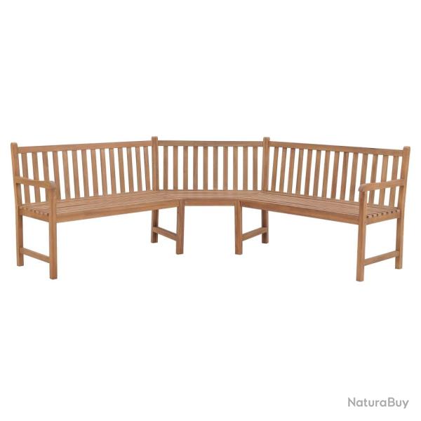 Banc d'angle de 185x185x90 cm bois de teck solide