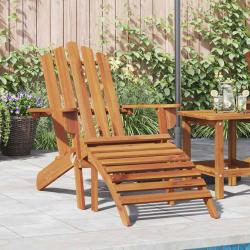Chaise de Adirondack et repose-pied Bois d'acacia massif