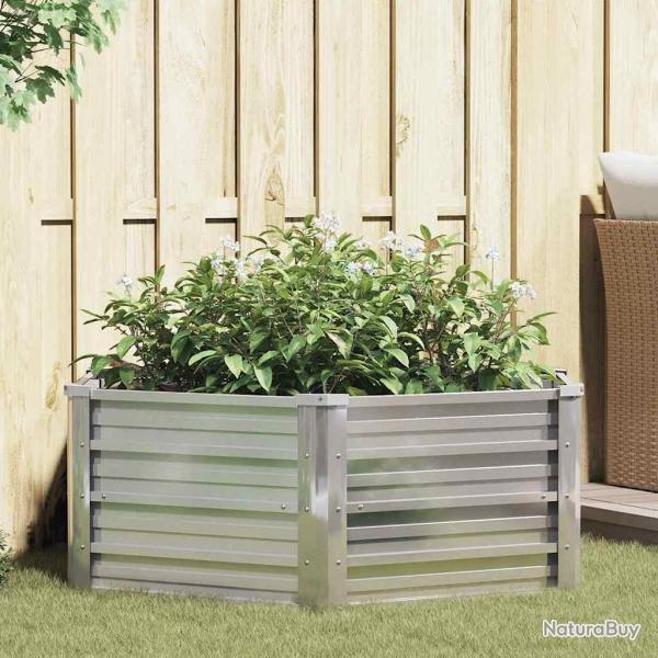 Lit sur�lev� de 129x45 cm Acier galvanis� Argent�