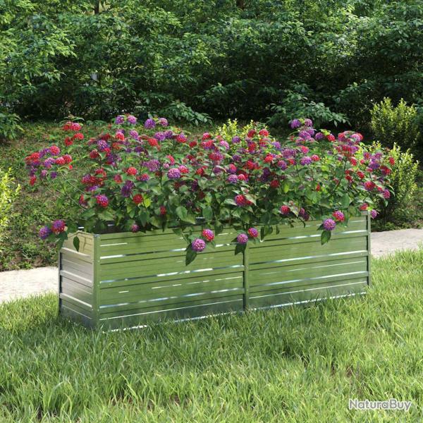 Lit sur�lev� de 160x40x45 cm Acier galvanis� Argent�