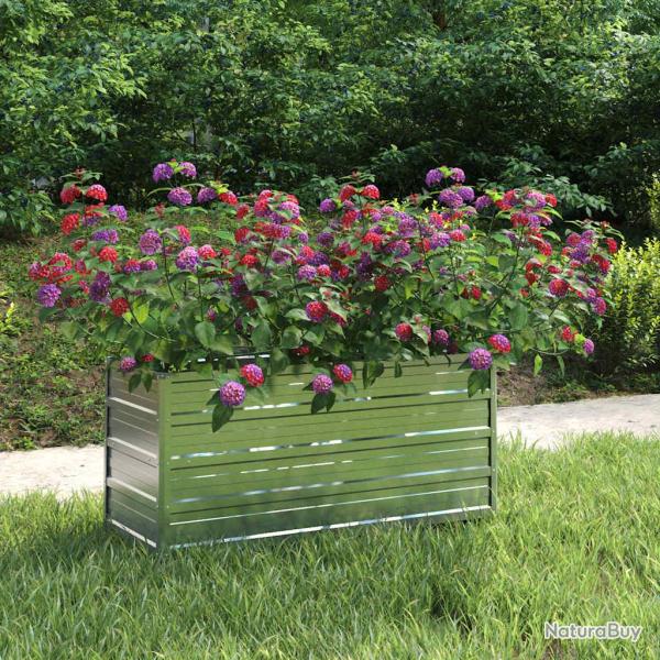 Lit sur�lev� de 100x40x45 cm Acier galvanis� Argent�