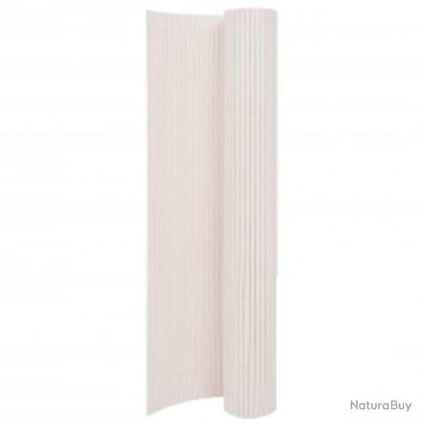 Cl�ture de double face 90x400 cm Blanc
