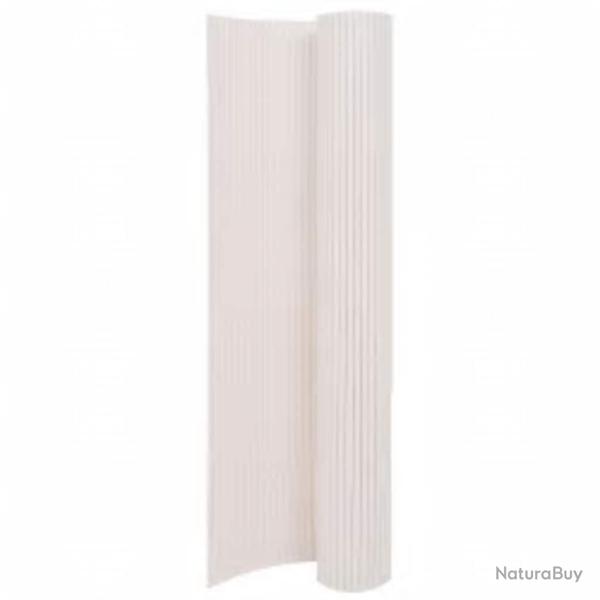 Cl�ture de double face 110x300 cm Blanc
