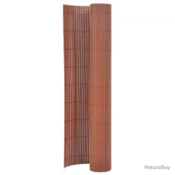 Cl�ture de double face 110x300 cm Marron