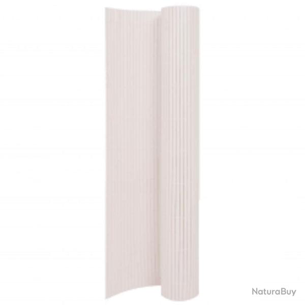 Cl�ture de double face 110x400 cm Blanc