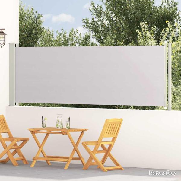 Auvent lat�ral r�tractable de patio 117x600 cm Gris