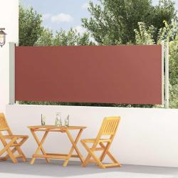 Auvent lat&eacute;ral r&eacute;tractable de patio 117 &times; 614 cm marron