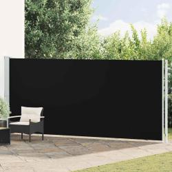Auvent lat&eacute;ral r&eacute;tractable de patio 180x600 cm Noir