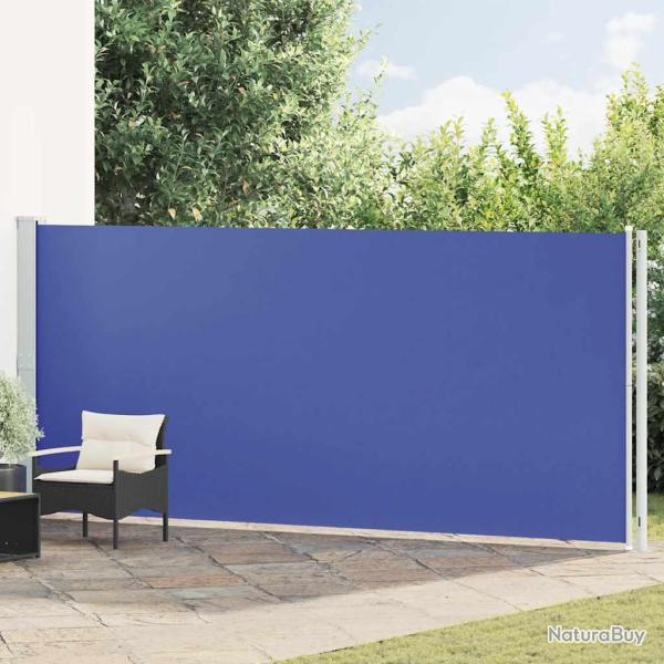 Auvent lat�ral r�tractable de patio 180x600 cm Bleu