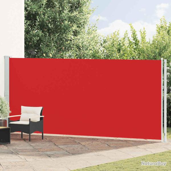 Auvent lat�ral r�tractable de patio 180x600 cm Rouge