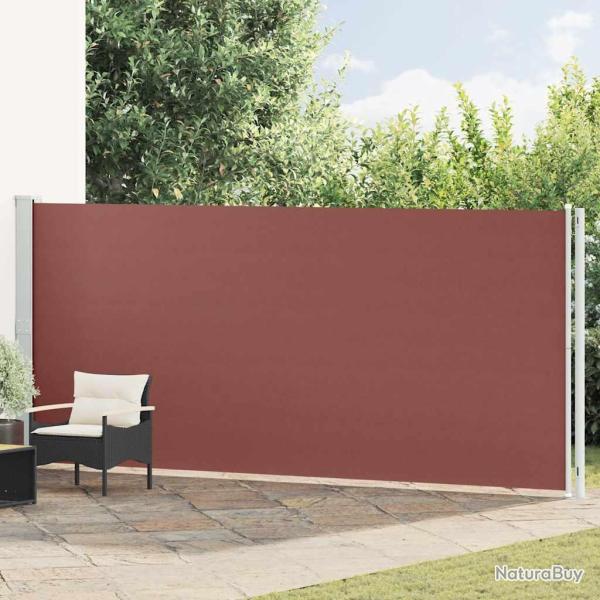 Auvent lat�ral r�tractable de patio 180x600 cm Marron