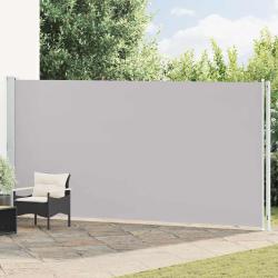 Auvent lat&eacute;ral r&eacute;tractable de patio 200x600 cm Gris