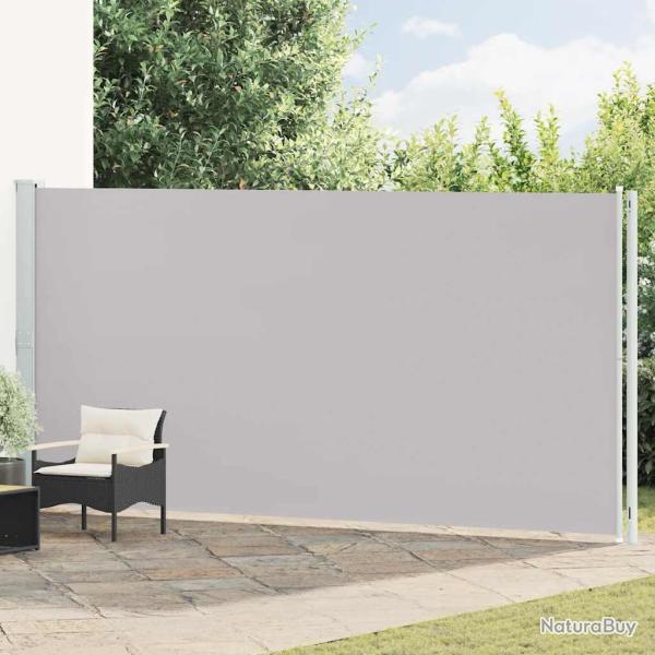 Auvent lat�ral r�tractable de patio 200x600 cm Gris