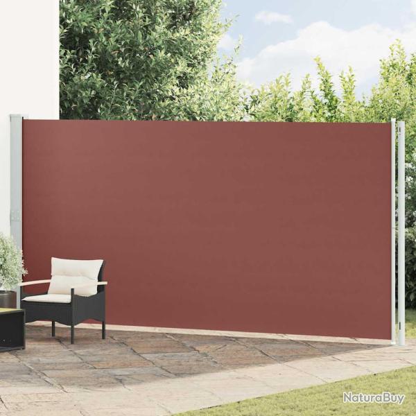 Auvent lat�ral r�tractable de patio 200x600 cm Marron