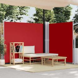 Auvent lat&eacute;ral r&eacute;tractable Rouge 180x600 cm