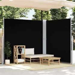 Auvent lat&eacute;ral r&eacute;tractable Noir 200x600 cm