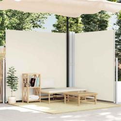 Auvent lat&eacute;ral r&eacute;tractable Cr&egrave;me 200x600 cm