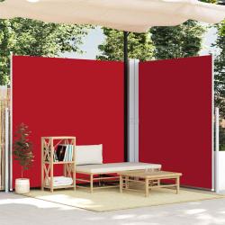 Auvent lat&eacute;ral r&eacute;tractable Rouge 200x600 cm