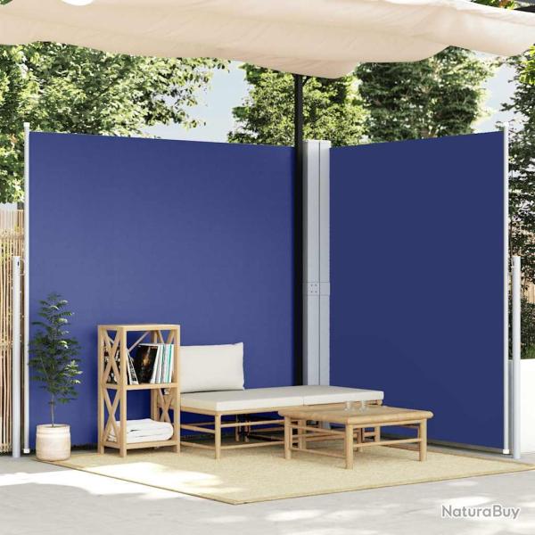 Auvent lat�ral r�tractable Bleu 220x600 cm