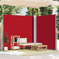 Auvent lat&eacute;ral r&eacute;tractable Rouge 220x600 cm