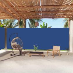 Auvent lat&eacute;ral r&eacute;tractable Bleu 220x1000 cm