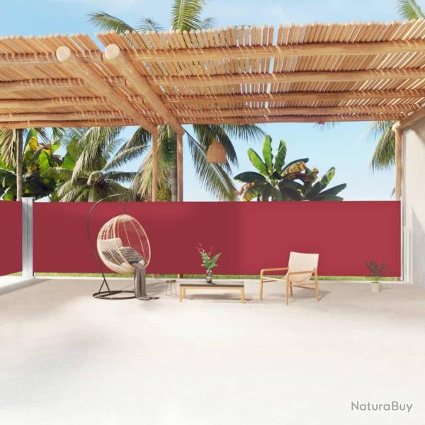 Auvent lat�ral r�tractable Rouge 160x1200 cm