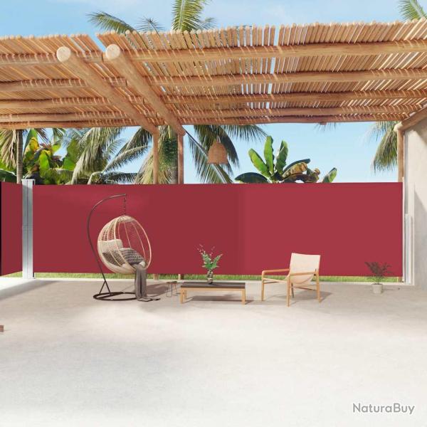 Auvent lat�ral r�tractable Rouge 200x1200 cm