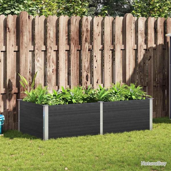 Lit sur�lev� de 200x100x54 cm WPC Gris