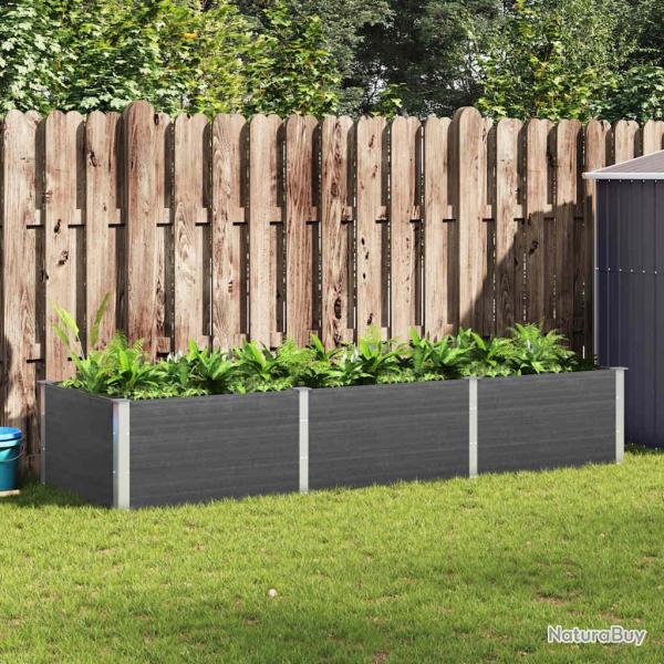 Lit sur�lev� de Gris 300x100x54 cm WPC