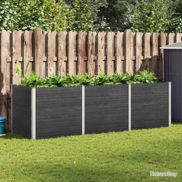 Plate-forme sur�lev�e de 300x100x91 cm WPC Gris