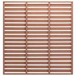 Panneau de cl&ocirc;ture WPC 180x180 cm Marron