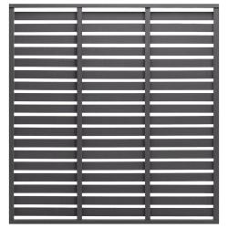 Panneau de cl&ocirc;ture WPC 180x180 cm Gris