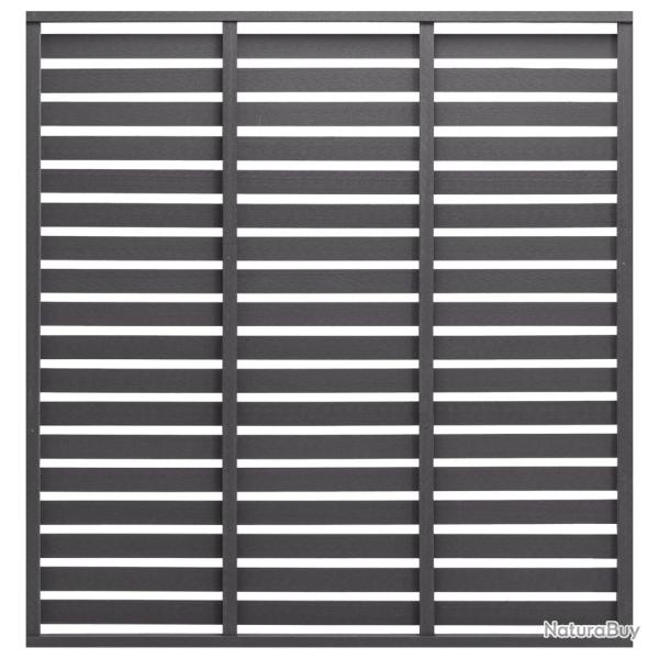 Panneau de cl�ture WPC 180x180 cm Gris
