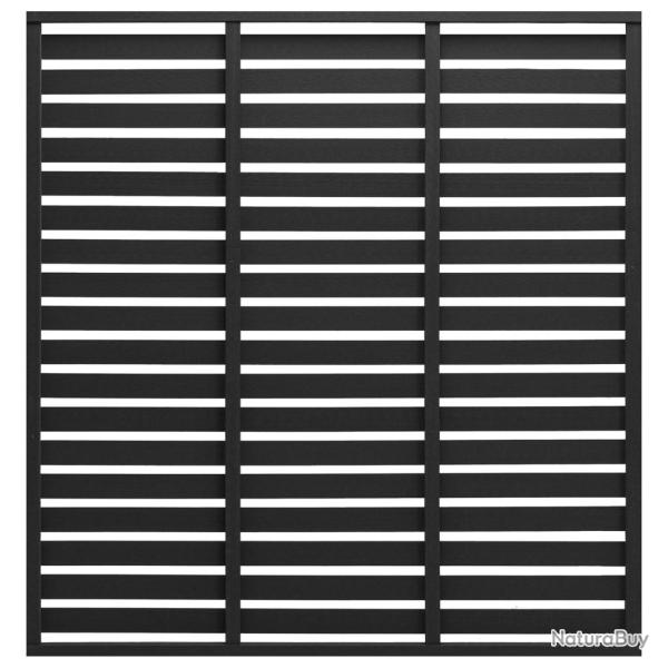 Panneau de cl�ture WPC 180x180 cm Noir