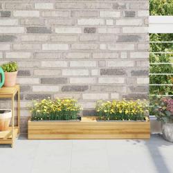 Bo&icirc;tes &agrave; fleurs pour palettes euro 12 pcs Gris 36x13,5x9,5cm PP