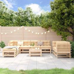 Salon de 9 pi&egrave;ces en bois de pin massif pour le jardin