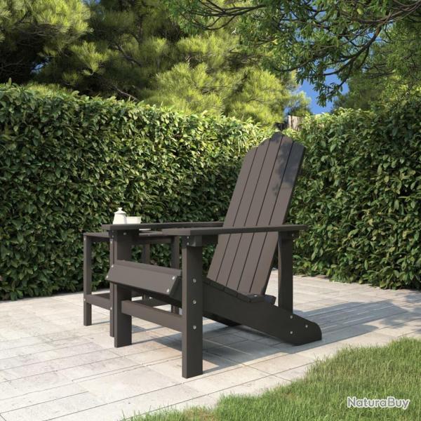 Chaise Adirondack de PEHD anthracite
