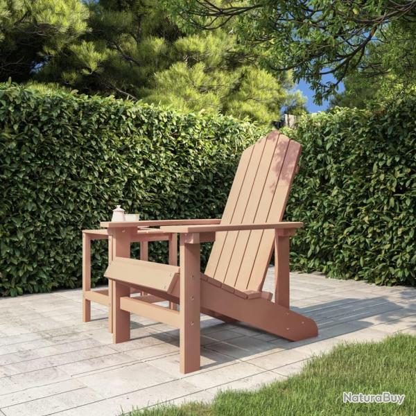 Chaise Adirondack de PEHD marron