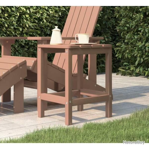Table de Adirondack Marron 38x38x46 cm PEHD