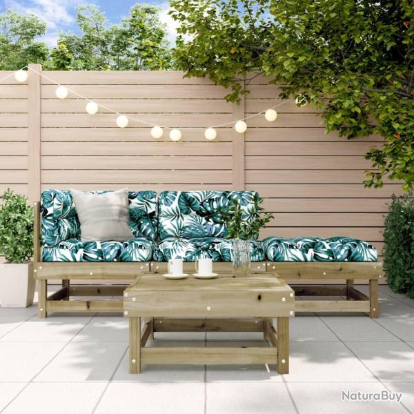Salon de 4 pcs bois de pin impr�gn�