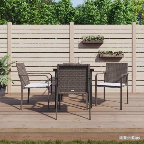 Ensemble � manger de 5 pcs coussins r�sine tress�e acier