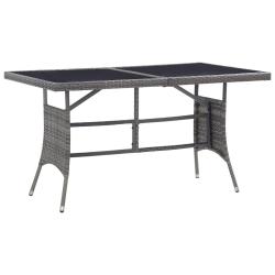 Table de Gris 140x80x74 cm R&eacute;sine tress&eacute;e