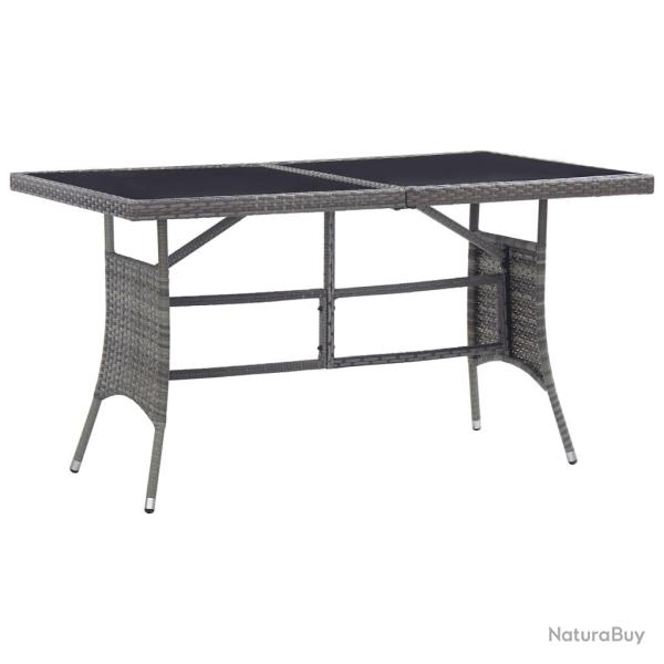 Table de Gris 140x80x74 cm R�sine tress�e