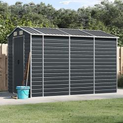 Abri de anthracite 191x300x198 cm acier galvanis&eacute;