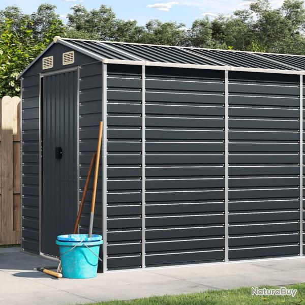 Abri de anthracite 191x810x198 cm acier galvanis�