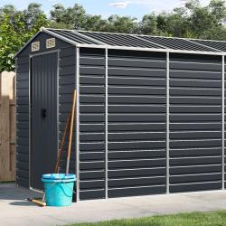 Abri de anthracite 191x980x198 cm acier galvanis&eacute;