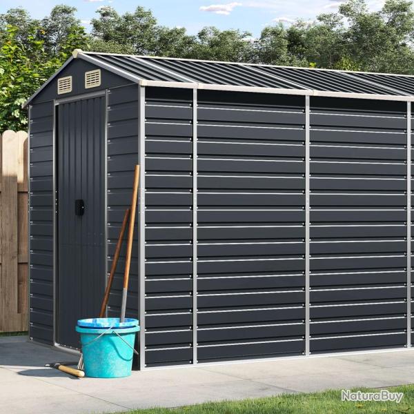 Abri de anthracite 191x980x198 cm acier galvanis�