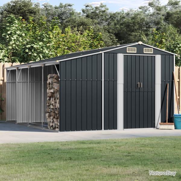 Abri de anthracite 277x365,5x179 cm acier galvanis�