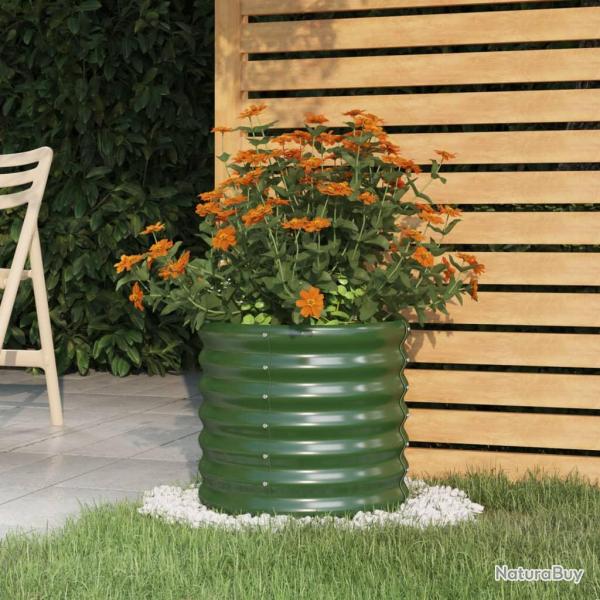 Jardini�re de Acier galvanis� 40x40x36 cm Vert