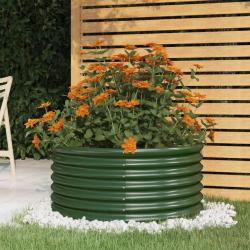 Jardini&egrave;re de Acier galvanis&eacute; 80x80x36 cm Vert